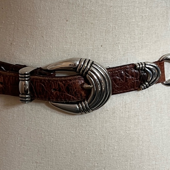 Captiva Leather/Silver Concho Belt - Picture 6 of 13